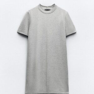 Zara Gray Short Sleeve Dress